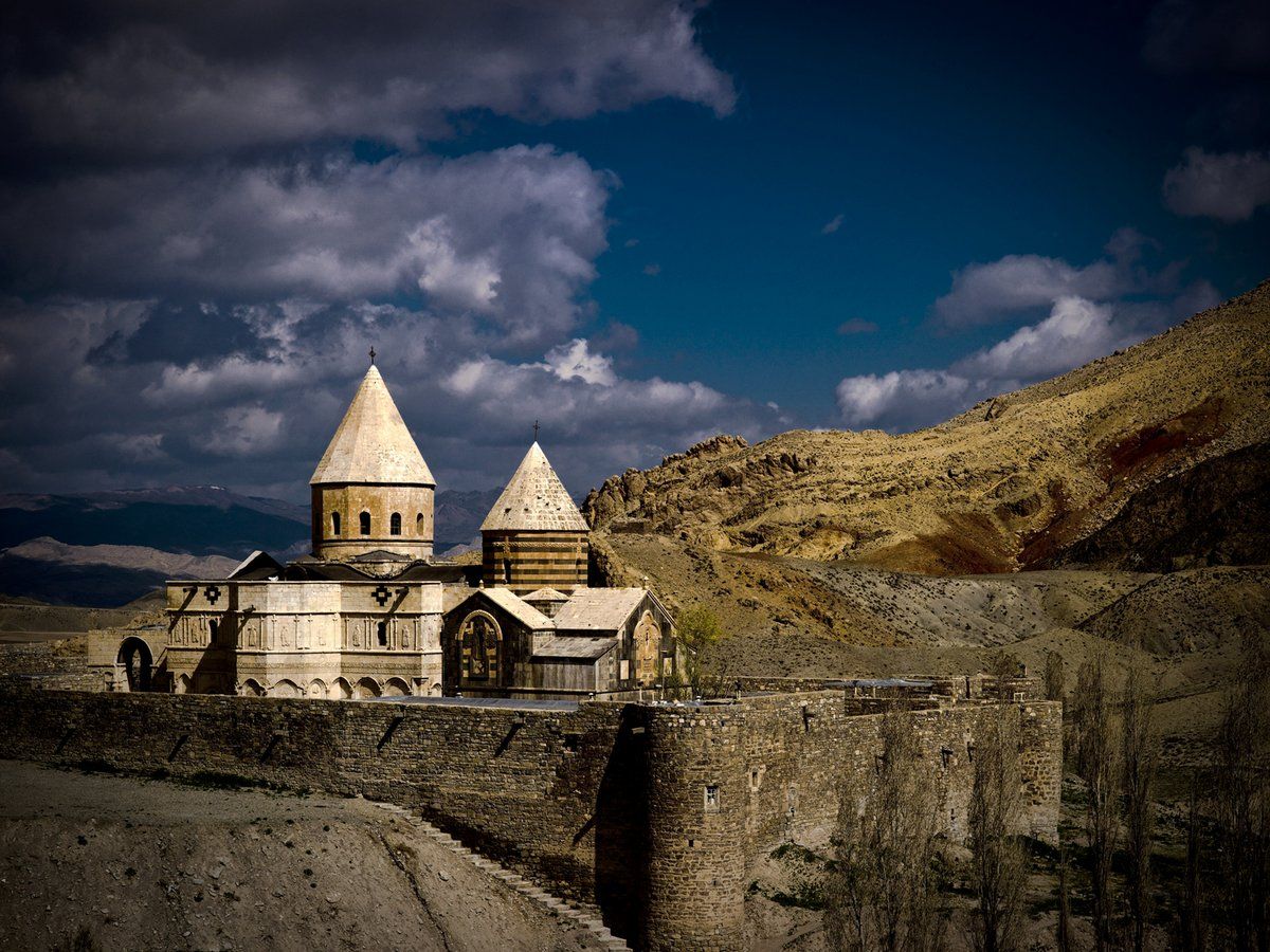 Ghara Kelisa Against the Desolate Landscape o