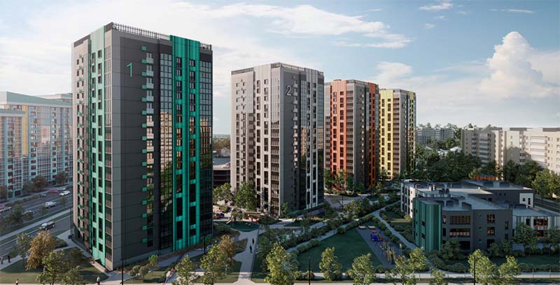 Apartment Buildings in Minsk