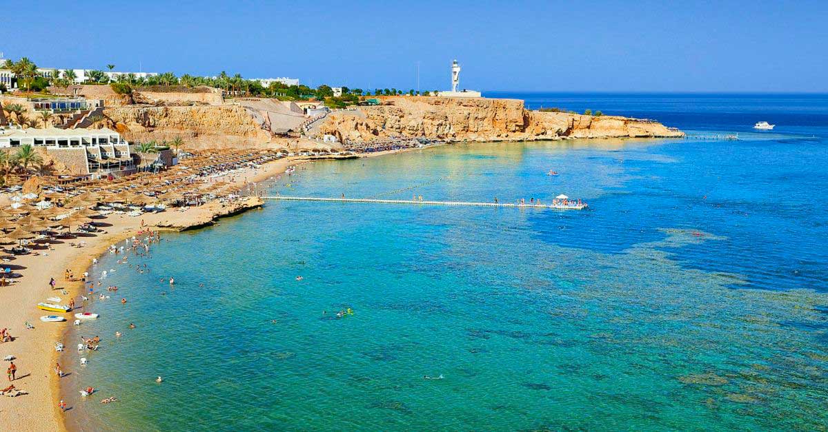 Empty Beach in Sharm el-Sheikh
