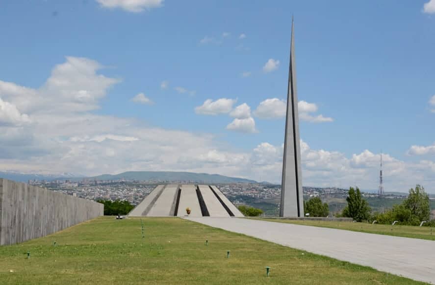 Man Touring Tsitsernakaberd