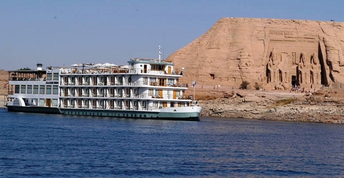 Qasr Ibrim Cruise Ship on Lake Nasser