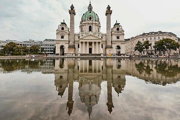 Karlskirche and Reflecting Pool