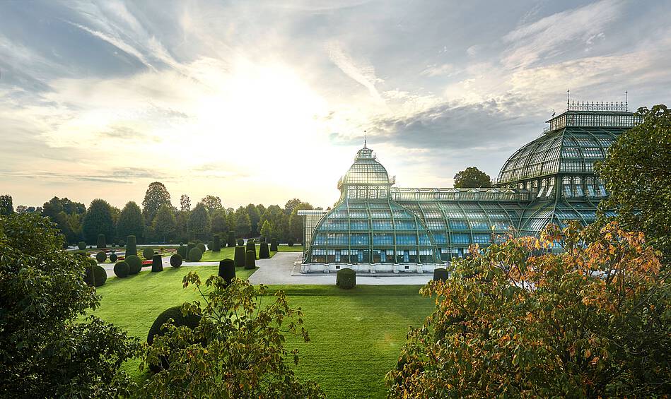 Palm House on Grounds of Schloss Schonbrunn