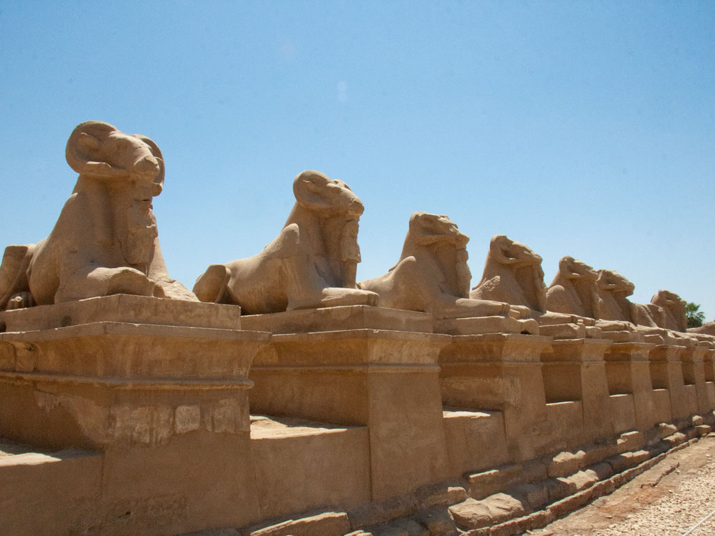 Ram Headed Sphinx, Temple of Amun, Karnak, Lu