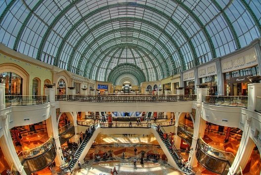 Shoppers in the Mall of the Emirates in Dubai