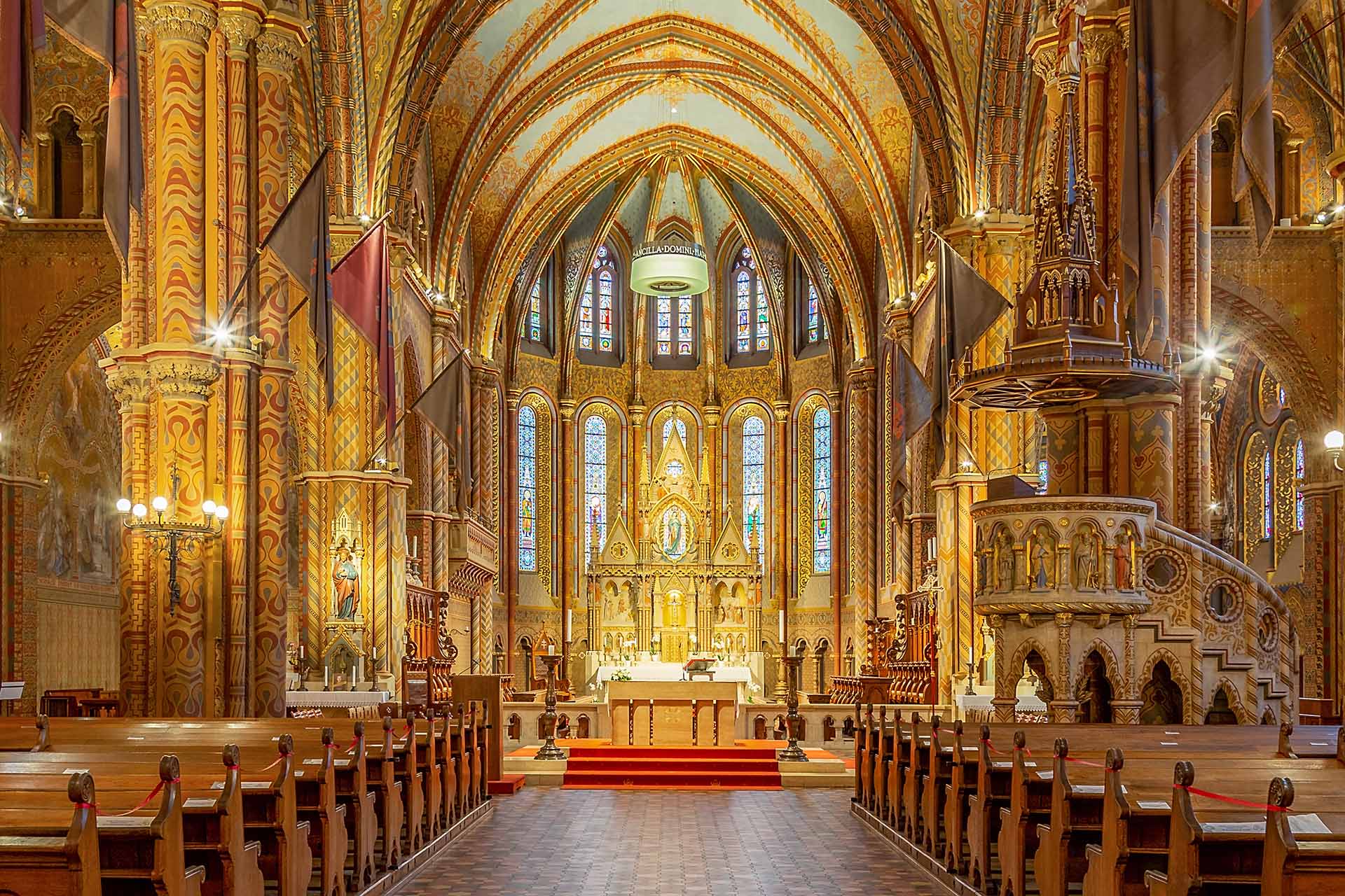 Interior of Matyas Church