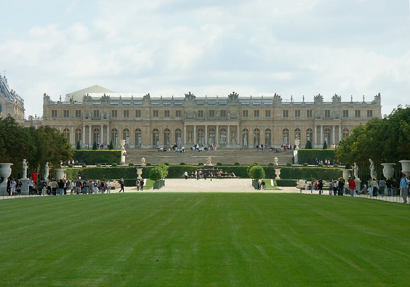 Garden Facade of Central Body of Palais de Ve