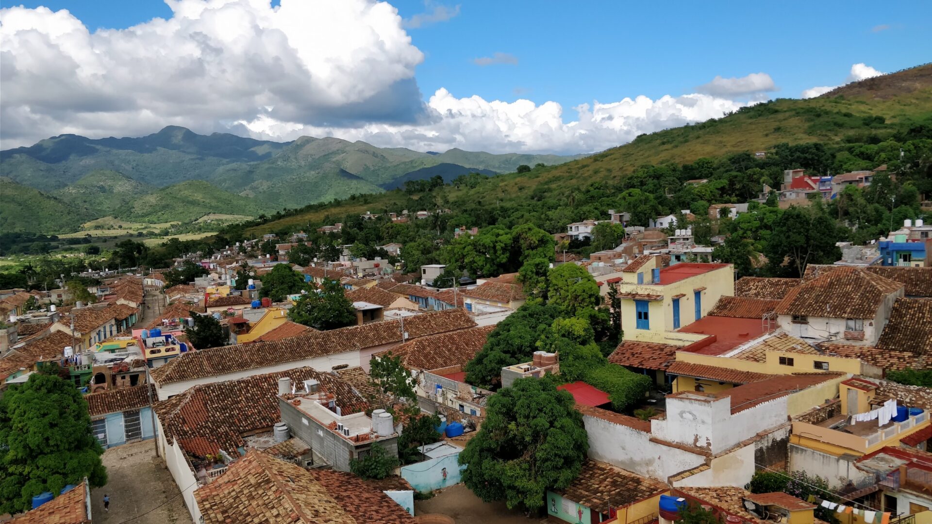 Town of Trinidad and Mountains