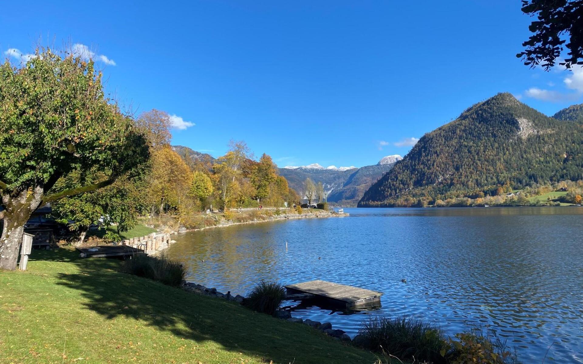 Lake Grundlsee Amid Fall Color