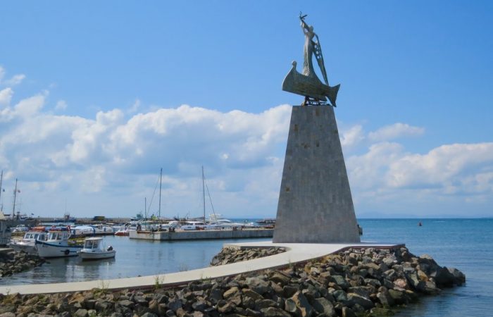 Bulgaria, Black Sea Coast, Nesebar, Sculpture
