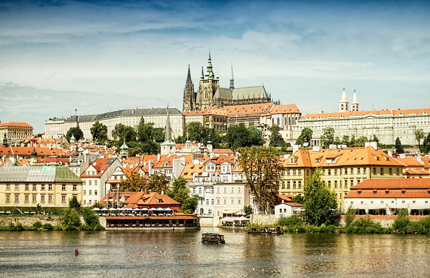 Colorful Building Facades in Prague