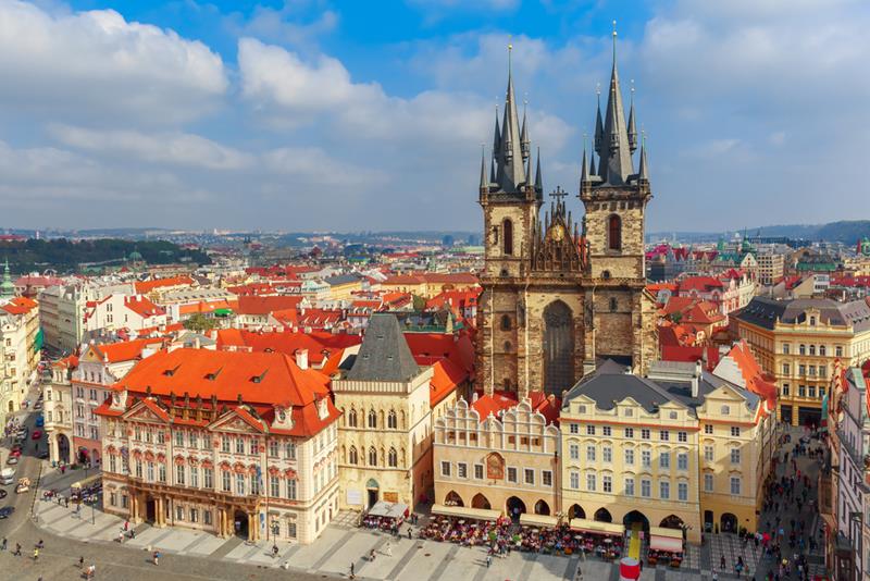 Tyn Church in Prague's Old Town Square